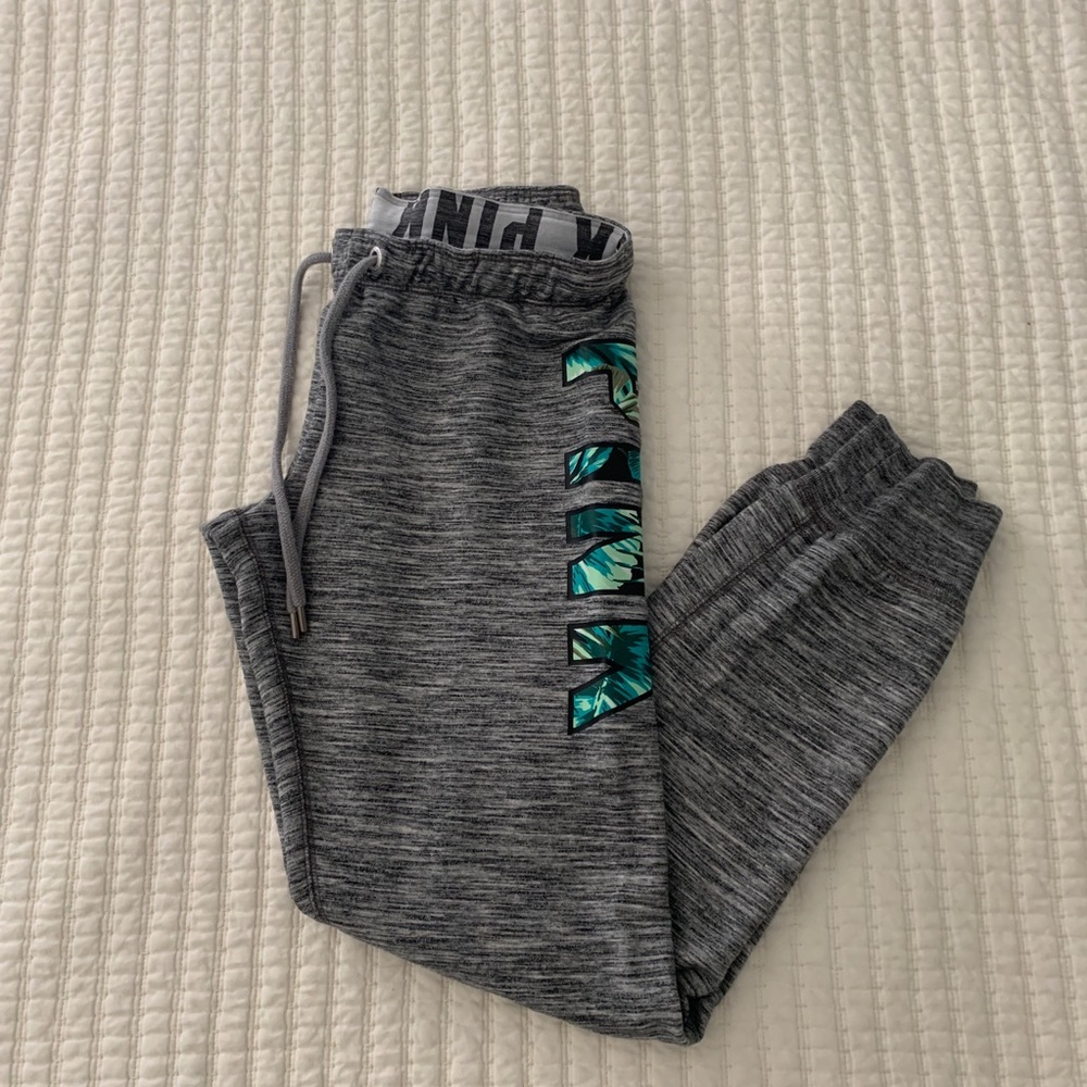 PINK cropped joggers